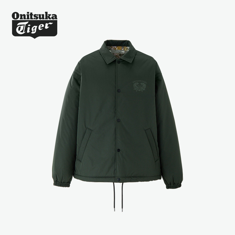 Onitsuka Tiger鬼塚虎男女同款休闲舒适棉服时尚保暖夹克外套