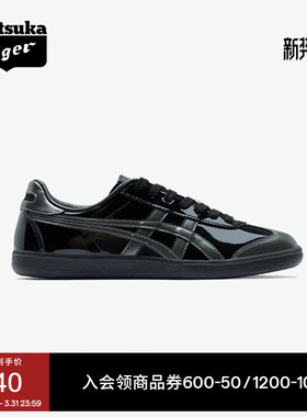 Onitsuka Tiger鬼塚虎TOKUTEN男女板鞋时尚黑色德训鞋