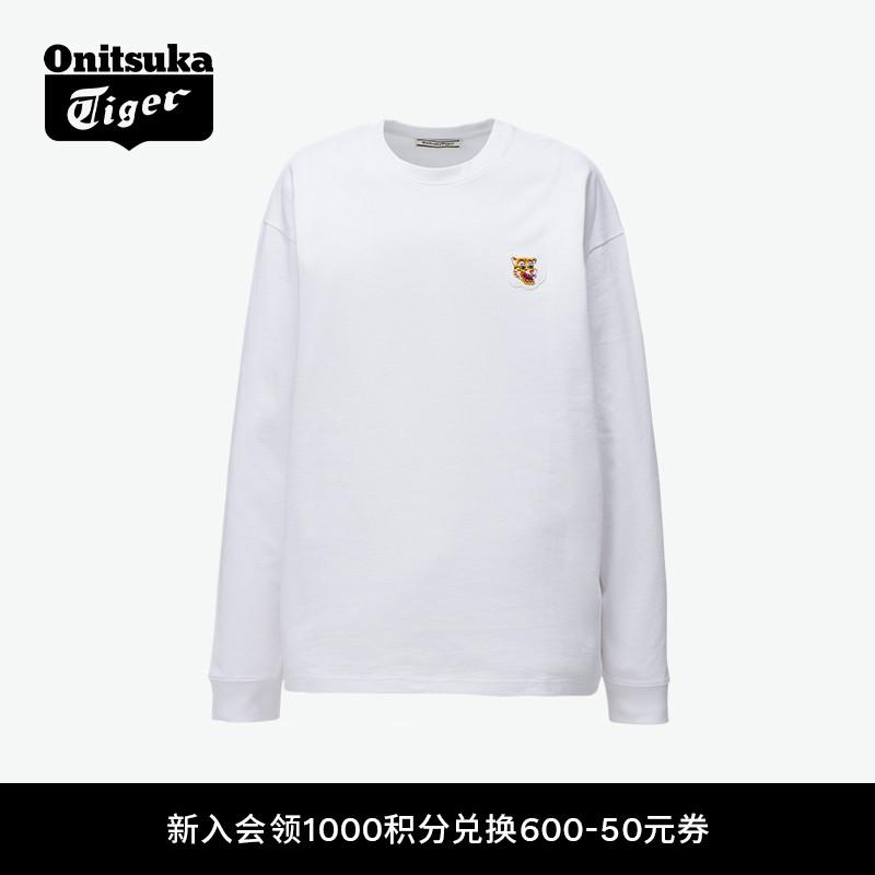 鬼塚虎男女同款休闲长袖T恤