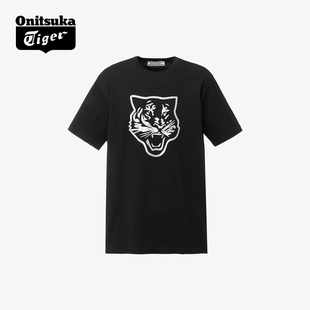 潮流短袖 圆领T恤 休闲款 Tiger鬼塚虎男女同款 经典 Onitsuka