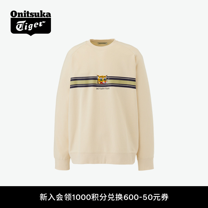 鬼塚虎男女同款圆领长袖卫衣