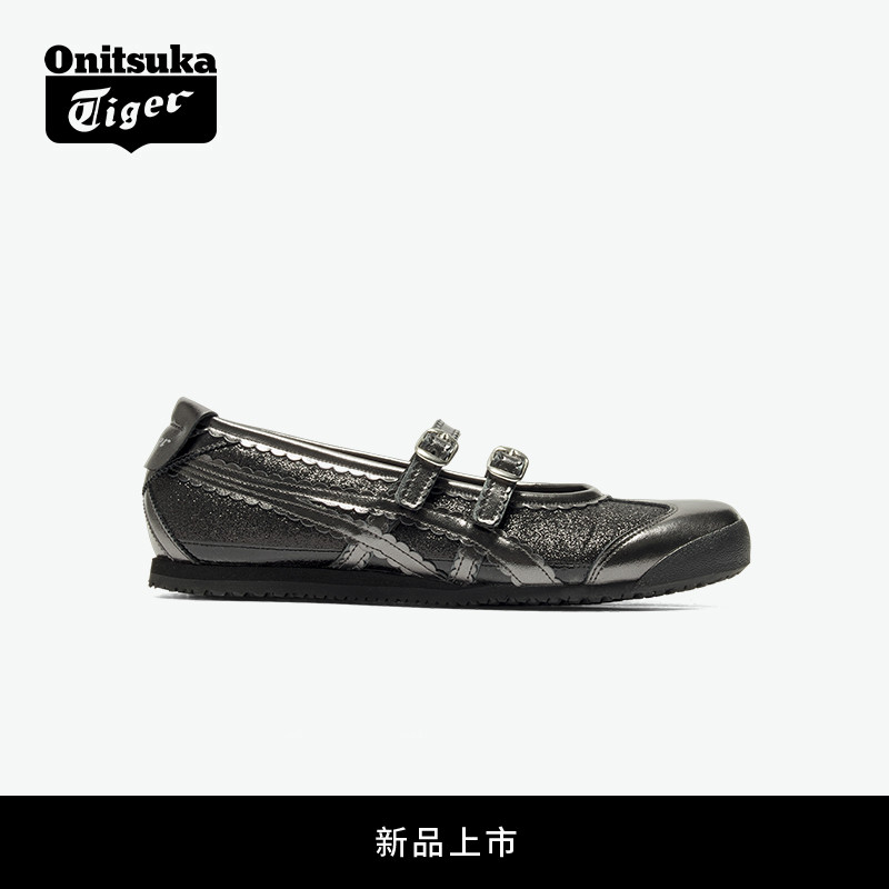 鬼塚虎女款芭蕾风休闲鞋