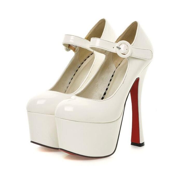 15厘米米色粉色白色女鞋防水台高跟单鞋红色婚鞋漆皮春秋鞋女 MNS在类目 女鞋, 低帮鞋中 - 来自Buy2taobao.com提供专业的淘宝代购服务