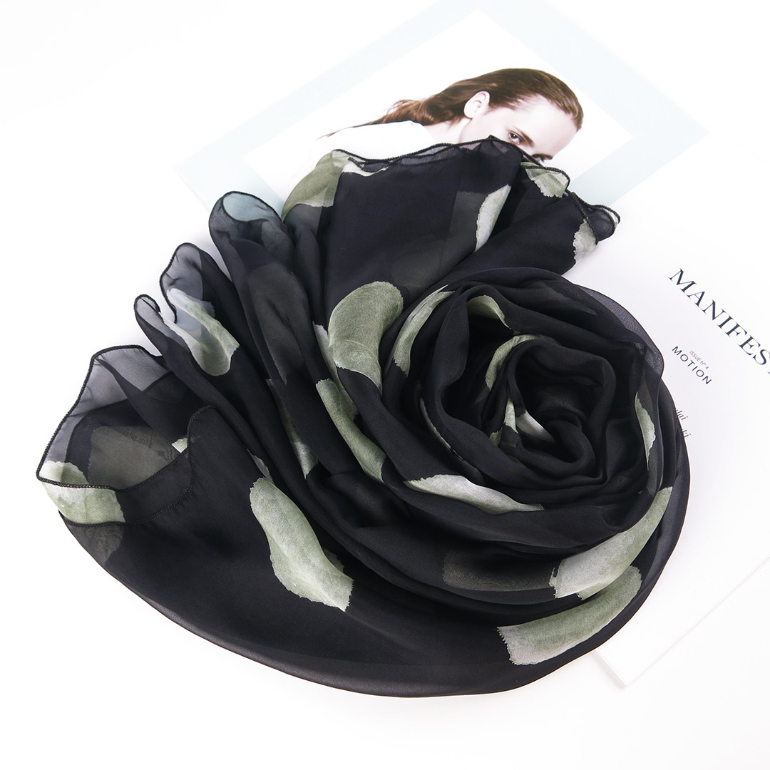 丝巾女百搭真丝长款桑蚕丝护颈纱巾多功能披肩大波点春秋冬季围巾,服饰配件/皮带/帽子/围巾,围巾/丝巾/披肩,淘宝优惠券,粉丝福利购,淘宝优惠卷