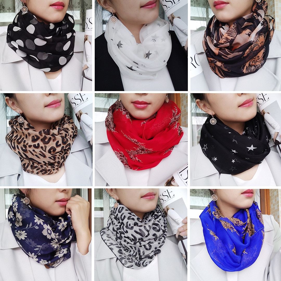 100%桑蚕丝围脖！套着用方便好看