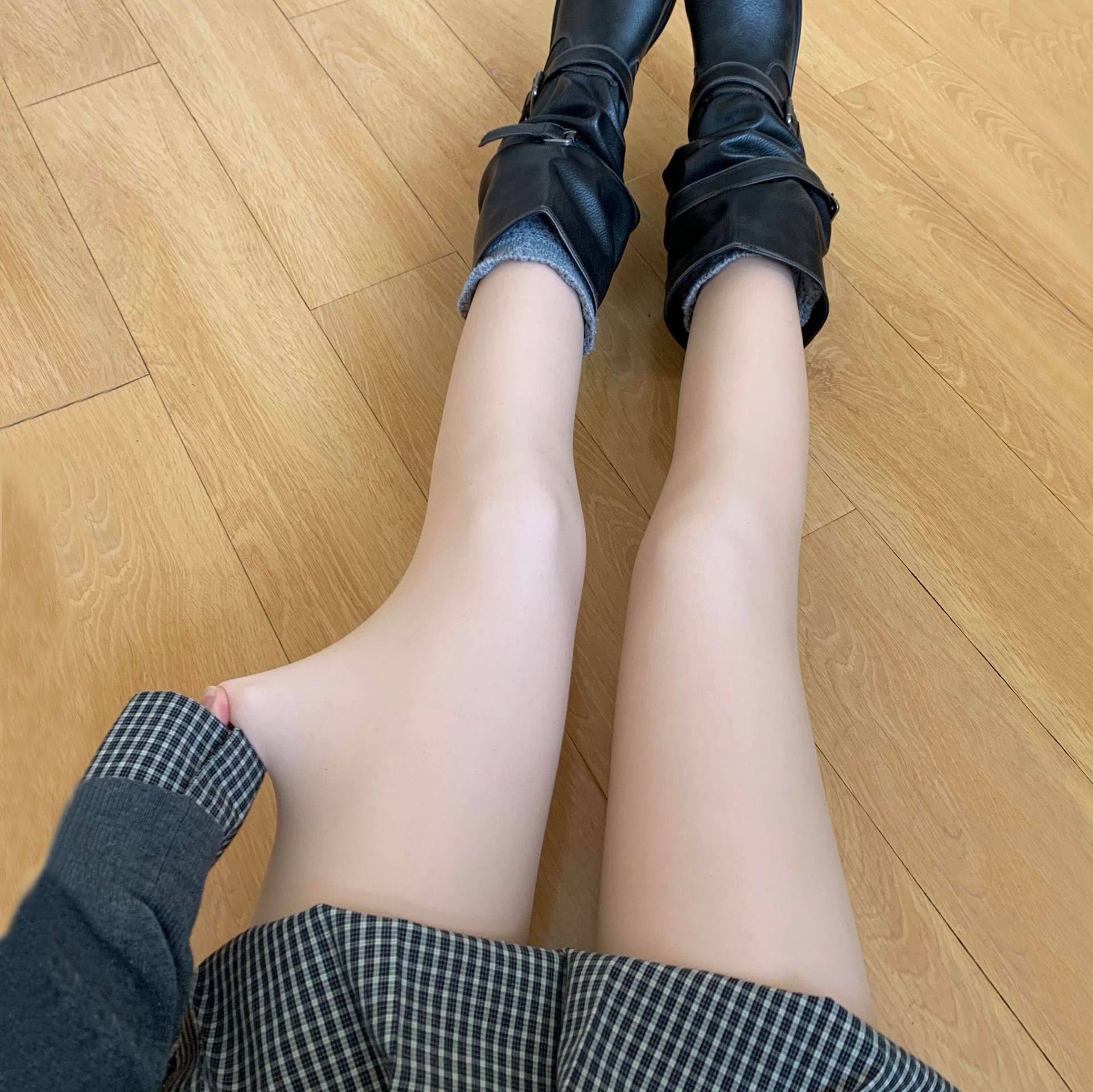 光腿神器女秋冬裸感肤色连裤袜子加绒加厚外穿打底袜超自然打底裤