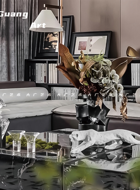 大广 北欧现代样板间客厅设计艺术饰品 酒店居家餐厅茶几桌面摆件