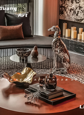 树脂细狗装饰摆件现代轻奢装饰品