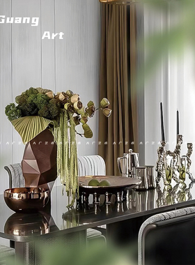 大广 现代轻奢居家客餐厅组合装饰摆件 样板间酒店民宿会所装饰品