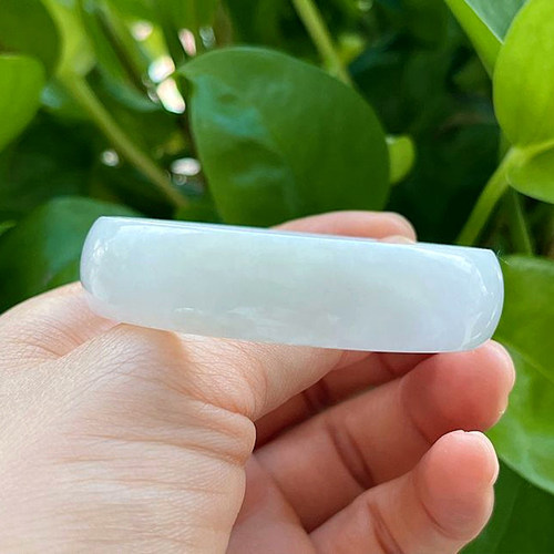 53公主镯A货天然翡翠淡紫罗兰