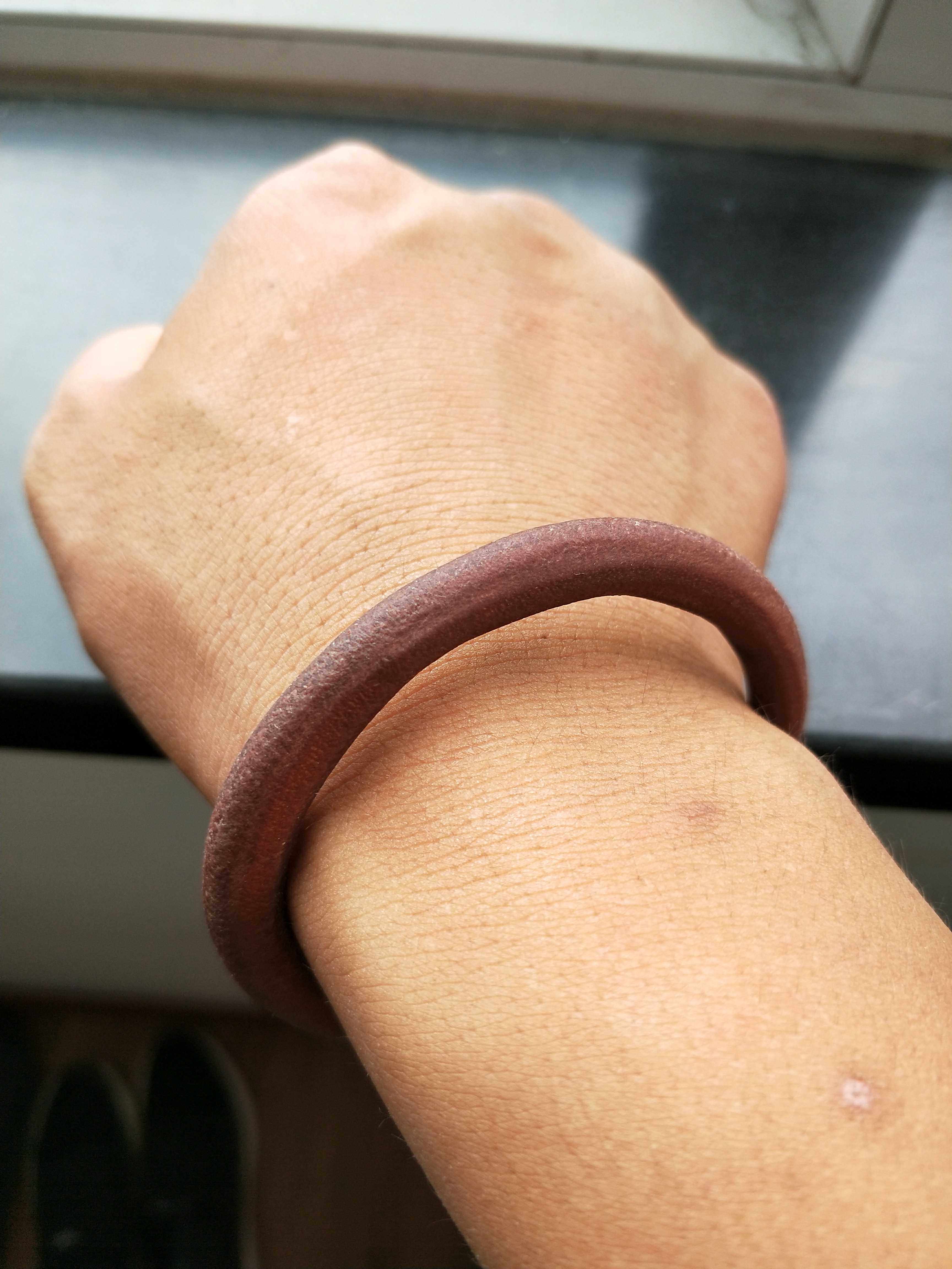 皮手环男女手镯日本枥木鞍革纯手工皮环