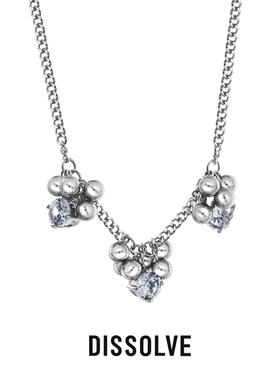 Dissolve珍珠项链女轻奢小众高级感设计潮拼接冰晶甜酷颈链锁骨链