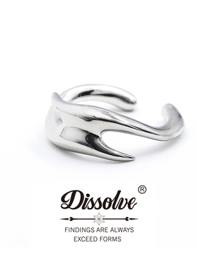 Dissolve耳夹男女轻奢高级感小众冷淡风潮原创s925纯银无耳洞耳环