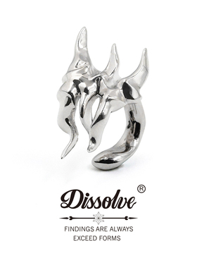 Dissolve耳夹男女轻奢高级感小众冷淡风纯银脊骨荆棘无耳洞耳环