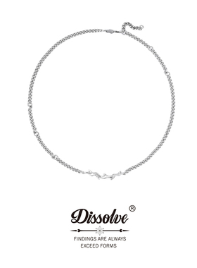 Dissolve高级小众设计感高街原创设计定制情侣仿生荆棘项链男女