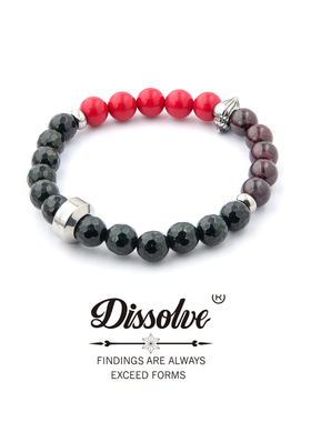 Dissolve原创设计师潮牌绿砂石木火手链