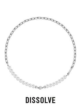 Dissolve拼接珍珠项链女轻奢小众设计高级感潮磁吸组合颈链锁骨链
