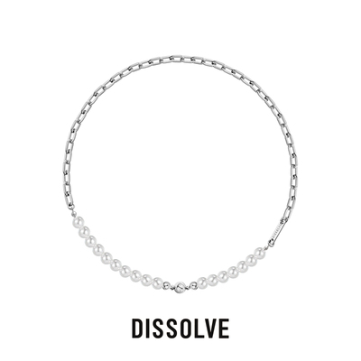 Dissolve拼接珍珠项链女轻奢小众设计高级感潮磁吸组合颈链锁骨链