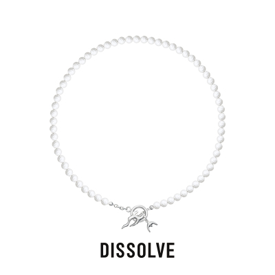 Dissolve飞鸟OT扣珍珠项链女