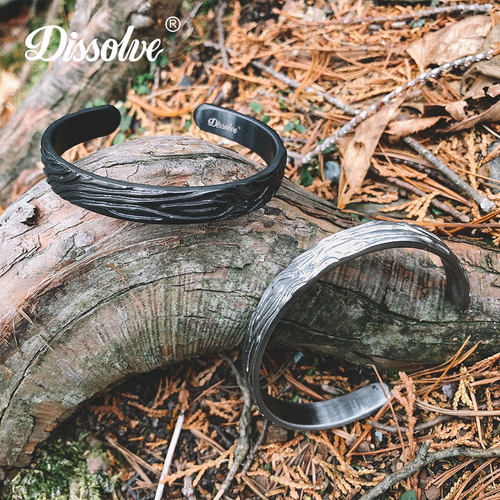 dissolve手镯男女复古ins钛钢