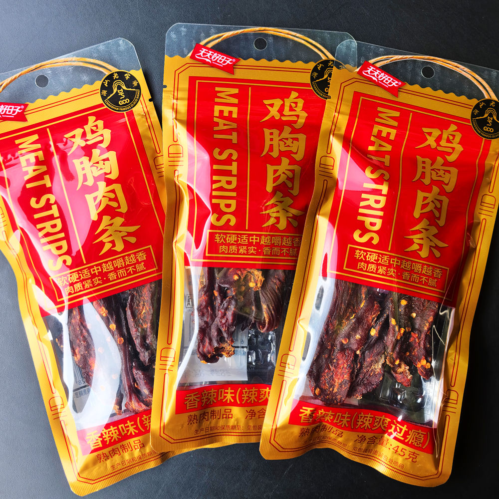 天天好日子香辣鸡胸肉条45g