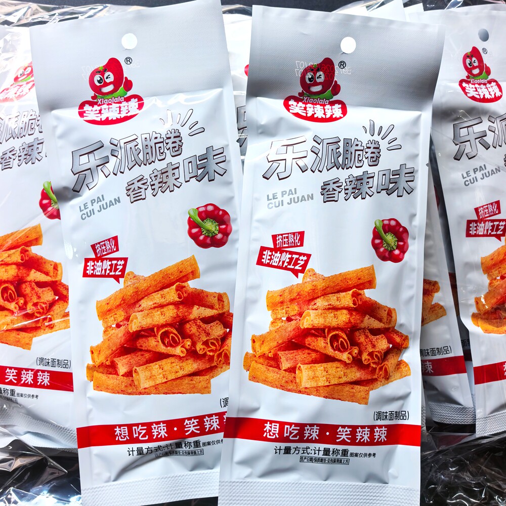 笑辣辣新品乐派脆卷香辣味小包辣条麻辣香辣零食解馋出游休闲零食
