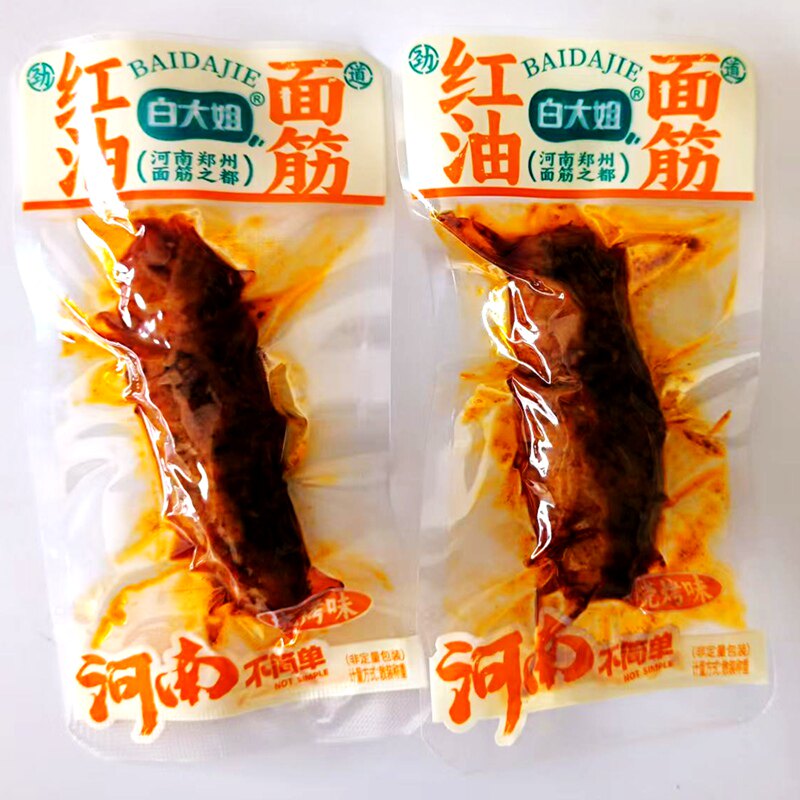 白大姐红油面筋散称小包装烧烤味烤面筋零食网红手手撕辣条面筋