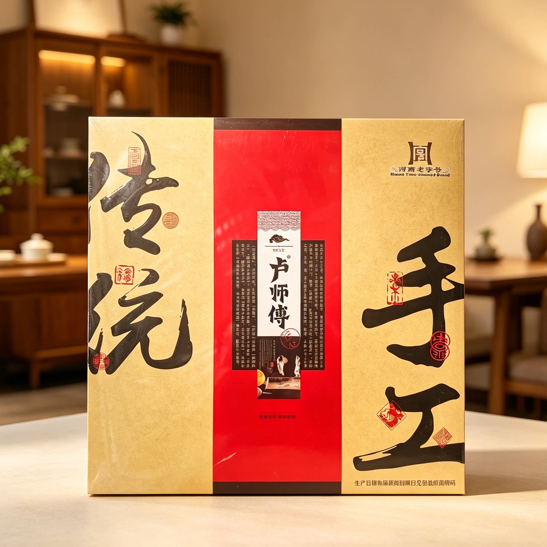 传统手工月饼礼盒大气高档800克伍仁软月饼花生酥月饼奶香蛋黄