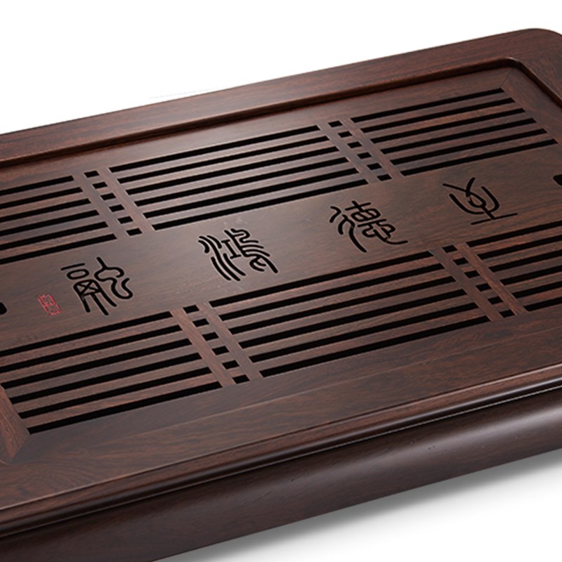 汉唐茶具实木茶盘托盘嵌入式排水茶海茶托干泡茶台家用功夫茶具盘