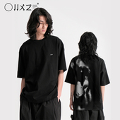 幻象者原创设计230G重磅纯棉宽松廓形印花T恤男潮短袖 体恤情侣装