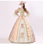 新款 男女宫廷王子公主裙表演服舞蹈话剧蝴蝶结 俄罗斯法国欧式