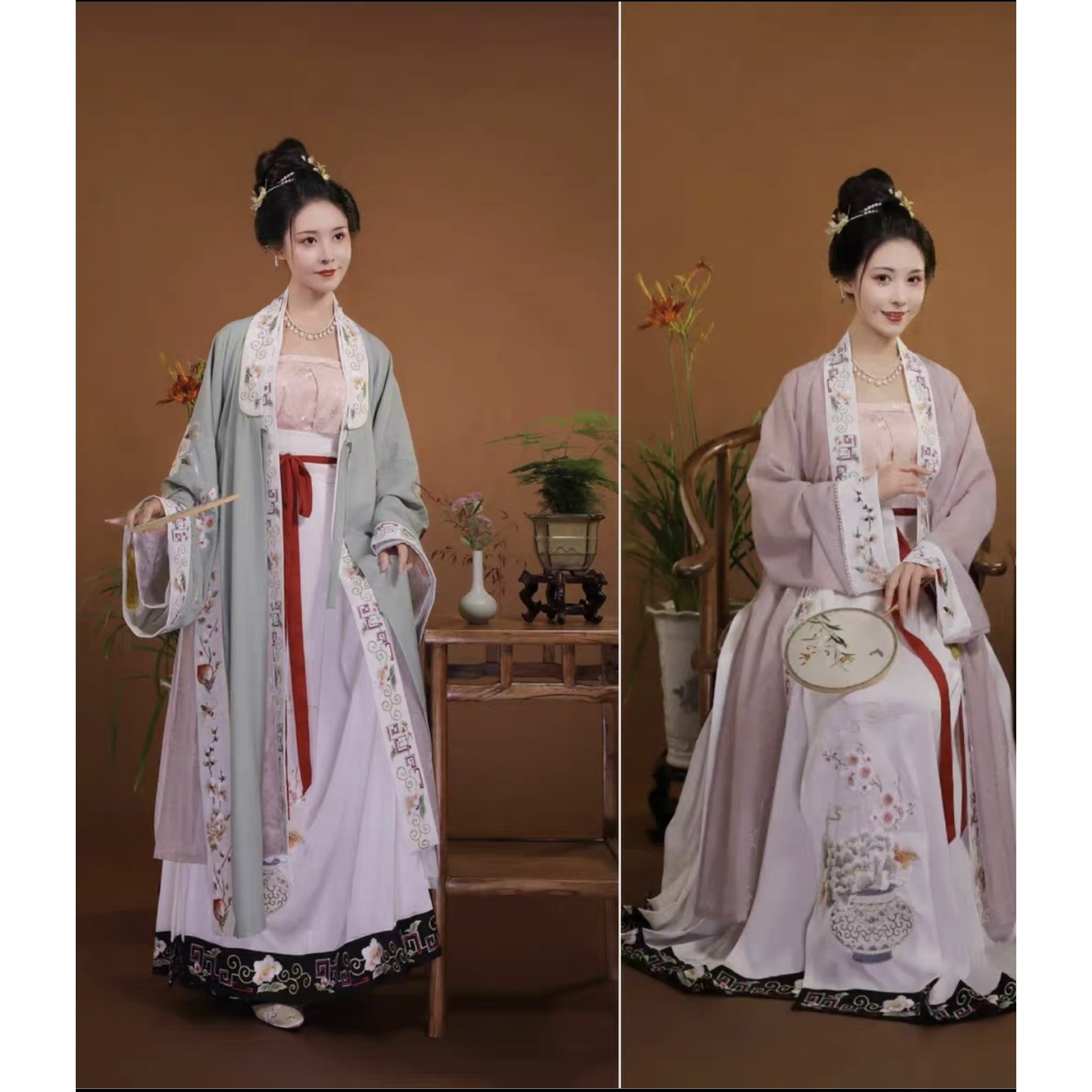 出租汉服婚礼宋制汉服伴娘服 婚礼妈妈装 执礼 喜娘礼服 汉婚