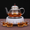 电磁炉煮茶器玻璃烧水壶蒸茶壶小型蒸汽蒸茶器电陶炉煮茶煮水茶炉
