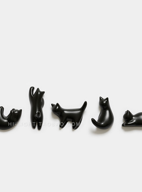 可挂黑猫强力磁铁简约ins冰箱贴