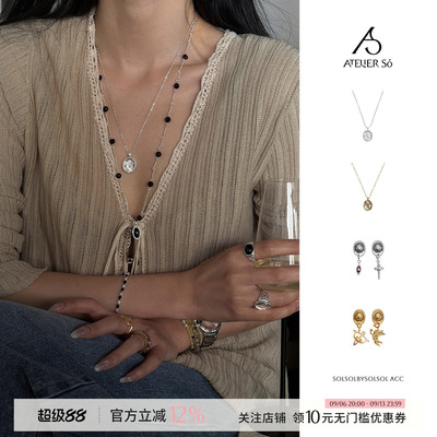 ATELIERSO丘比特耳钉/印章项链