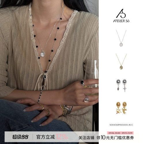 ATELIERSO丘比特耳钉/印章项链
