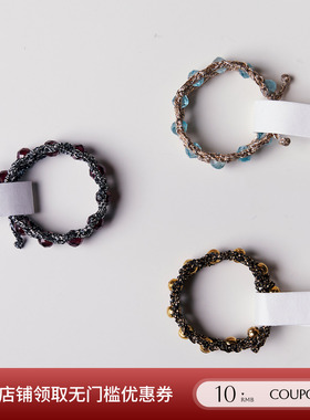 EPISSAGE 26新品 可调节Tressé Ring宝石编织戒指/手链SOLSOL