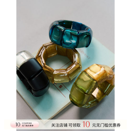 DOMINIQUE DENAIVE 26新款秋季 弹性圆形手镯/手链  SOLSOL