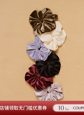 SOUL HUG 设计师品牌 26新品流光丝绒大肠发圈百搭纯色发饰SOLSOL