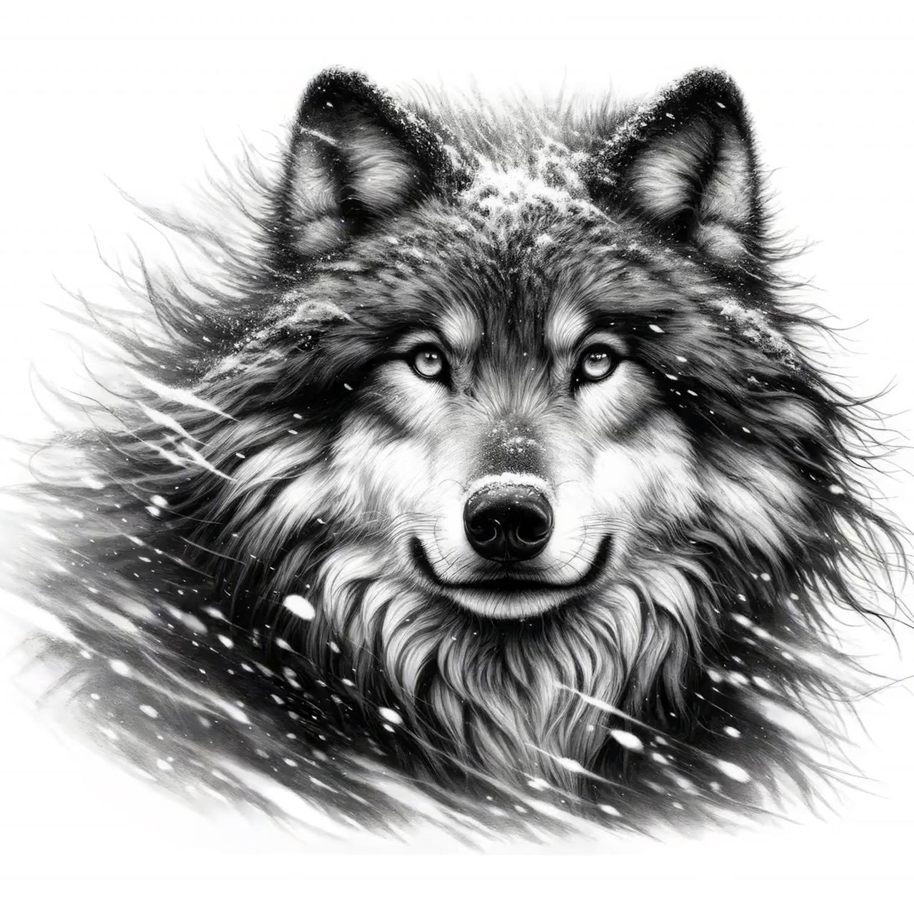 野狼头雪狼灰狼头像贴纸车身刮痕贴饰大门瓷砖贴花墙上贴画装饰画