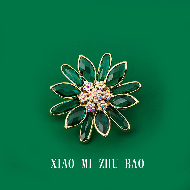 筱米原创设计水晶女璀璨胸针