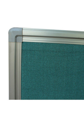 史泰博  铝合金边框软木板（包绿布） 45*60cm 绿色