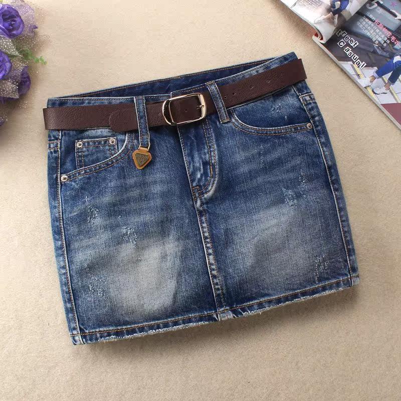 new pattern Korean Edition cowboy Short skirt skirt Emptied Self cultivation lining Low-waisted Package hip Step Culottein the Women's clothing/Boutique , Skirts  category - from Buy2taobao.com to provide professional Taobao agent buy service