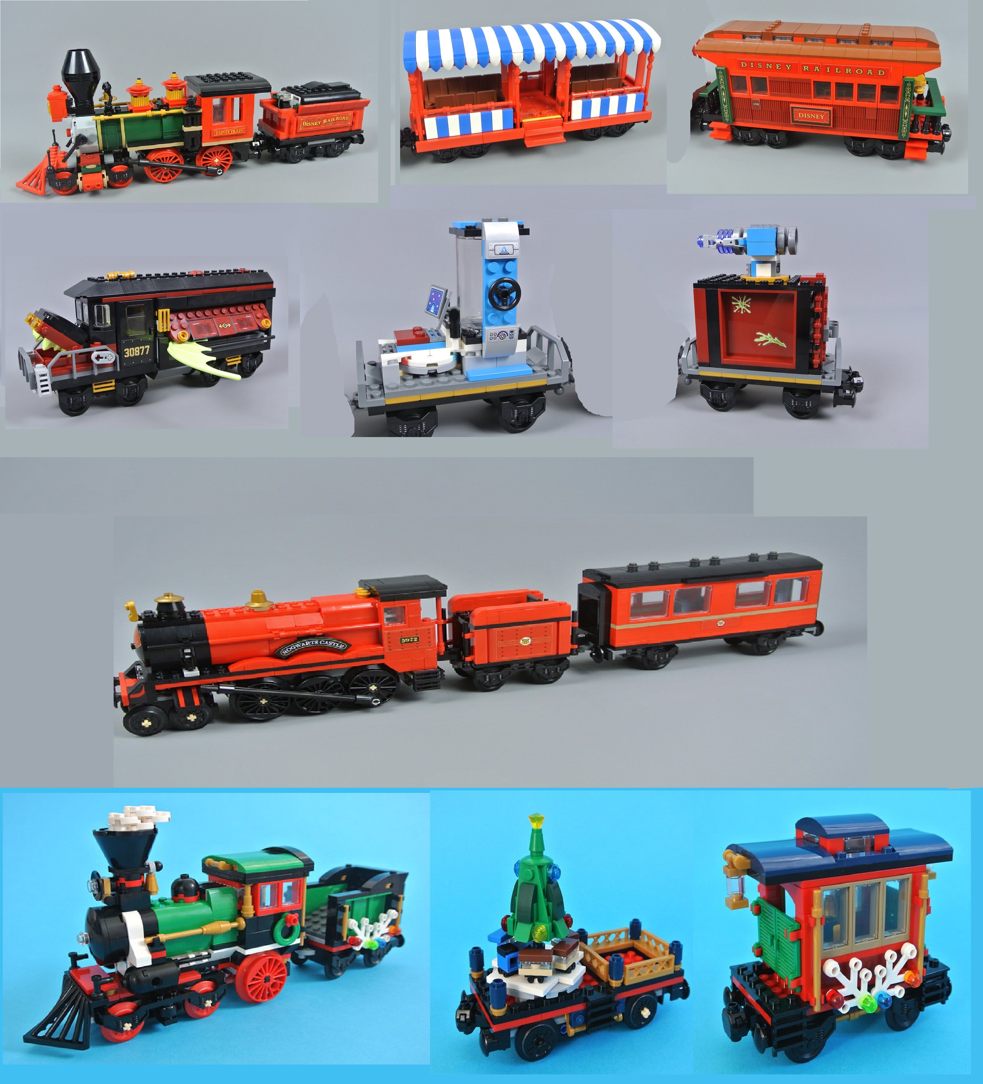 乐高 lego 杀肉 70424 75955 71044 10254 净列车 火车 车厢