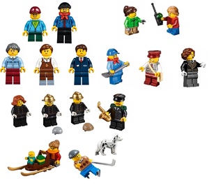 乐高 LEGO 人仔 10259 10263 10254 冬季系列人仔套装 独占