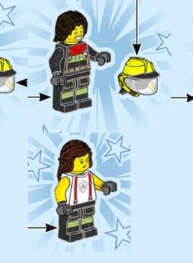 乐高 LEGO 人仔 60414 五人套装 消防员 全新正品