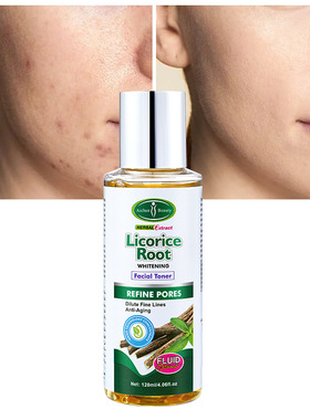 跨境aichun甘草根爽肤水肌肤清爽保湿细化毛孔提亮肤色护肤品