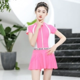 Купальник, раздельное спортивное быстросохнущее боди для школьников, подходит для подростков