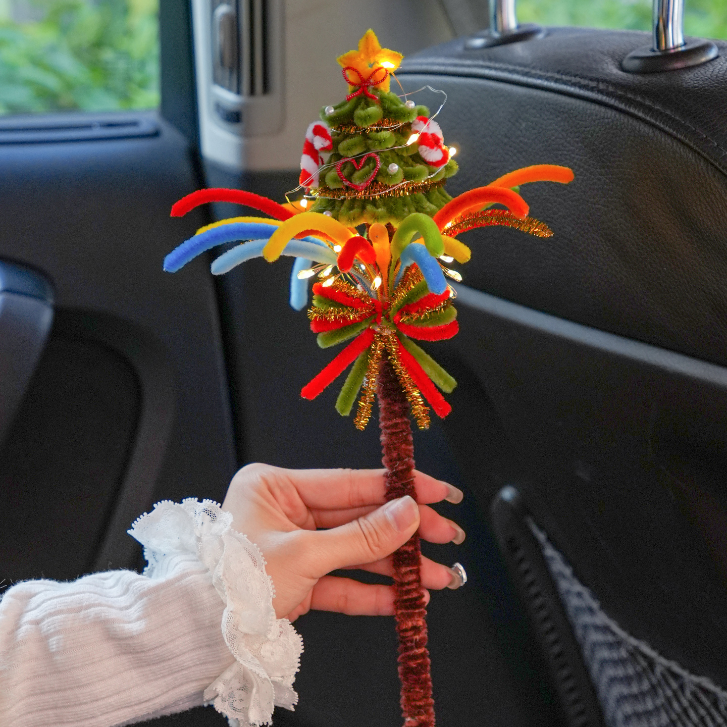 圣诞节礼物扭扭棒编织圣诞树烟花棒手工diy材料包自制送女孩闺蜜