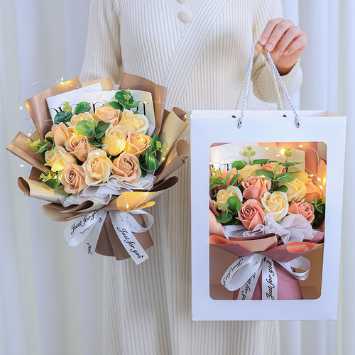 玫瑰花束女朋友闺蜜创意生日礼物